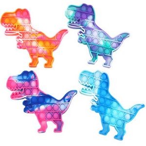 Dinosaur Shape Camouflage Push Pop Bubble Fidget Toy