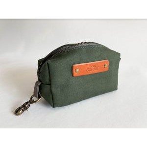 Mini Canvas Dopp Kit Golf Valuables Pouch Low MOQ Fast Ship Name Initials Or Logo
