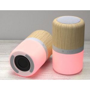 Light Up Color Bamboo Bluetooth Speaker