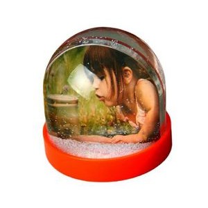 Liquid Floating Snow Globe Photo Frame - By Boat