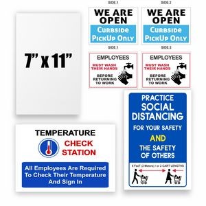 Full Color Corrugated Plastic Signs (7"x11")