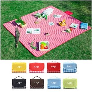 Outdoor Foldable Dual Layer Waterproof Picnic Mat Portable Beach Blanket