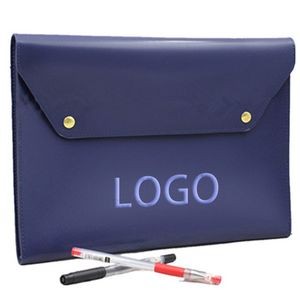 Snap Envelope Leather Document Bag