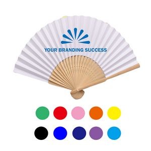Foladble Paper Bamboo Fan