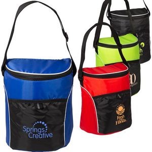 Portable 12-Can Polyester Cooler