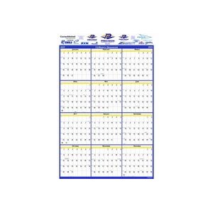 Vertical Laminated Double Sided Wall Planner (18" x 24")