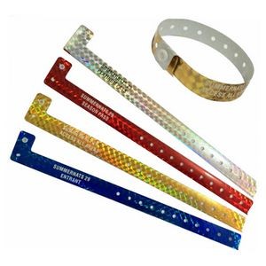Disposable Holographic Bracelet Paper Glitter Wristband