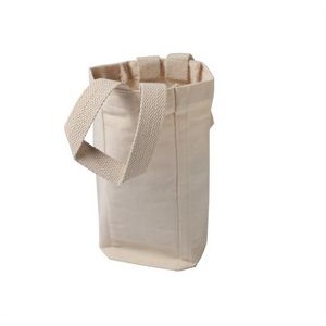 Single Bottle Canvas Wine Tote - Clearance