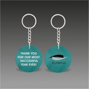 Double-Sided Round Keychain