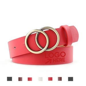 Double O-Ring Leather Belt