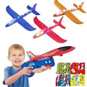 Airplane Launcher Toys - Propel Foam Planes with Handheld Launchers