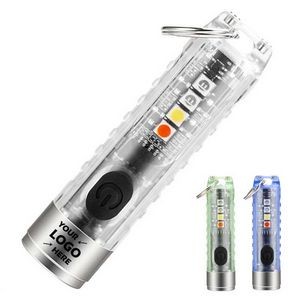 Rechargeable Mini Flashlight With Keychain
