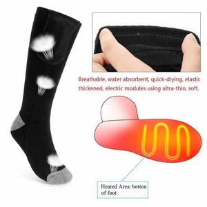 Heated Socks, Electric Heating Socks Battery Heated Winter Warm Cotton Socks for Men Women Camping