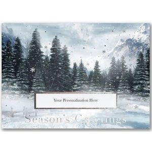 Snowy Forest Holiday Card