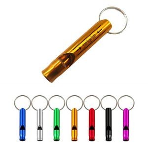Aluminum Whistle With A Keychain