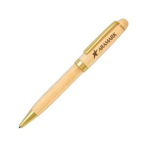 Maplewood Mechanical Pencil With Gold Trim