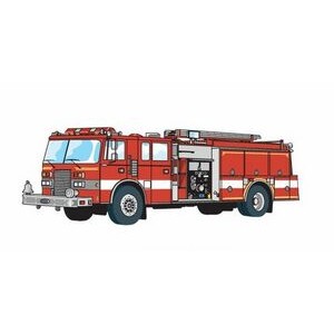 Fire Truck Promotional Magnet w/ Strip Magnet (2 Square Inch)