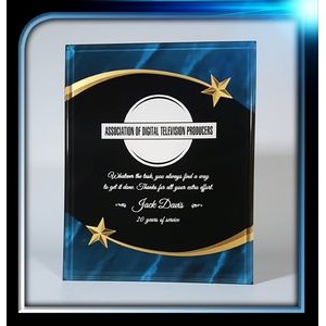 Blue Shooting Star Award (8"x10"x3/8")