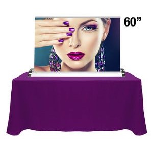 60" Retractable Tabletop Banner Stand