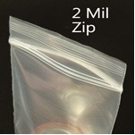 2 Mil Regular Duty Zip Style Bag (13"x18")