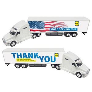 1:64 Scale 12" Diecast All Metal ( Sleeper) Hauler Collectible w/ Full Color Graphics