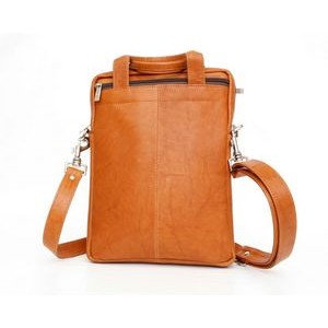 Ashlin® Designer Brindisi British Tan iSmart-III Laptop Case Top Handle Bag