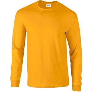 Gildan Youth Long-Sleeve T-Shirt - Gold, Medium (Case of 12)
