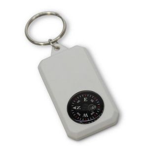 Rectangular Compass Keychain