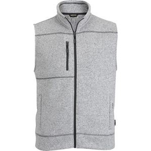 Men's Sweater Knit Fleece Vest with Pockets