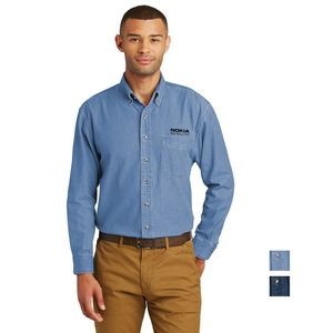 Port & Company® - Long Sleeve Value Denim Shirt