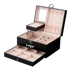 Leather Jewelry Box Organizer