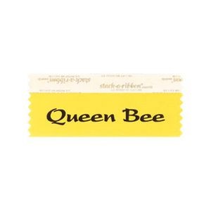Queen Bee Stk A Rbn Gold Ribbon Black Imprint