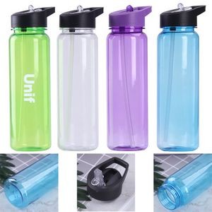 25Oz. Water Bottles With Flip Straw Lid