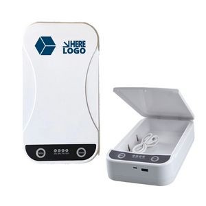 UV Light Phone Sanitizer Cleaner Case w/USB Wireless Charging