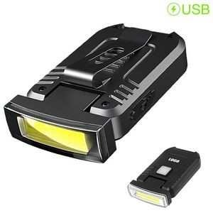 Rechargeable LED Cap Flashlight With Magnet