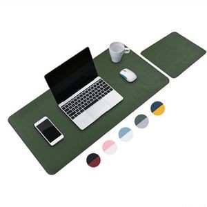 Double-Sided Leather Desk Mouse Pad