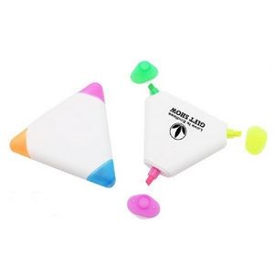Custom 3-Colors Triangle Plastic Highlighter Marker