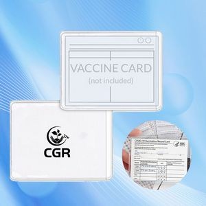 Protective PVC Vaccination Card Sleeve for Safeguarding Important Documents