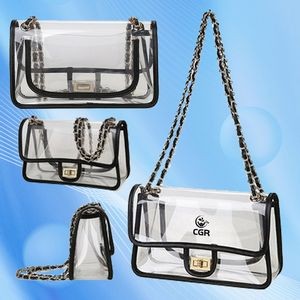 Transparent PVC Handbags for Easy Viewing
