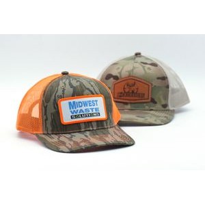 Outdoor Cap OC771CAMO Camo Premium Modern Structured Trucker Cap with Patch of Choice