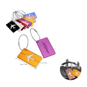 Aluminum Airplane Pattern Tag for Travel Suitcase