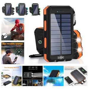 20K Multifunction Portable Solar Power Bank With Flashlight