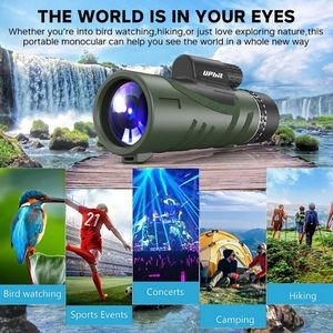OptiZoom 12x Portable Monocular for Outdoor and Travel Powerful and Affordable