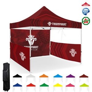 10' Heavy Duty Tent with One Full and Two Half Double Sided Walls