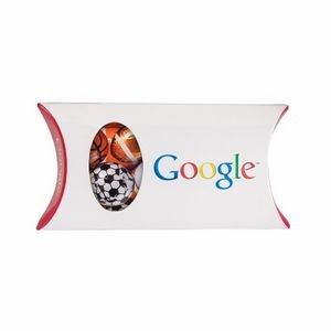 Pillow Box with Window - Chocolate Sport Balls