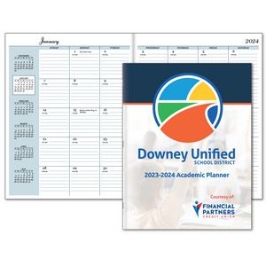 7"x10" Paper Cover Monthly Desk Planner
