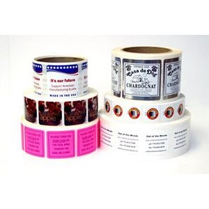 4-Color Process Square Label w/Round Corners On Roll (3 1/4"x3 1/4")