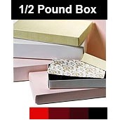 ½ Lb. Everyday 2 Piece Candy Box w/White Lid (7"x4 3/8"x1 1/8")