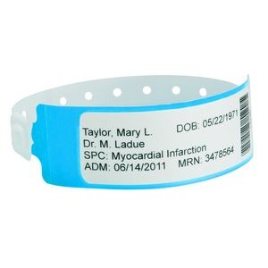 Poly Label Shield Wristband
