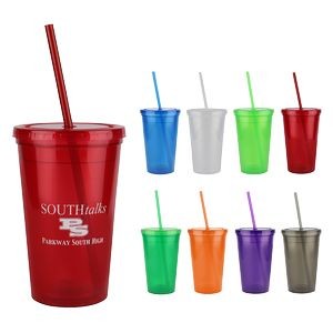 16 Oz. Double Wall Tumbler Cup